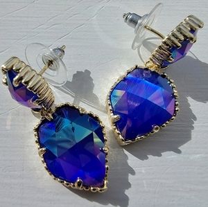 💛RARE💛 Kendra Scott Iridescent Cobalt Quincy Earrings